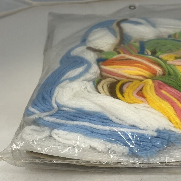 Vintage 1980 Dimensions Needlepoint Kit 2170 Baby Frame Birth Record Sealed - Picture 9 of 15